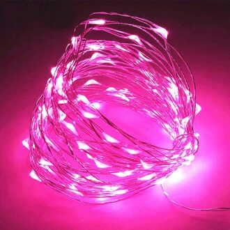 Koperdraad Fairy String Fairy String Light Fairy Light Festival Outdoor Tuin 30 Led Landschap Lamp Xmas Decor Romantische Yard Rood