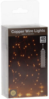 Koperdraad lichtslinger 40 led lampjes