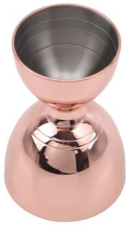 Koperen Bel Jigger Door Een Bar Boven-Premium Dubbele Cocktail Jigger Rvs 304 Dubbele Kop Maatbeker roos goud