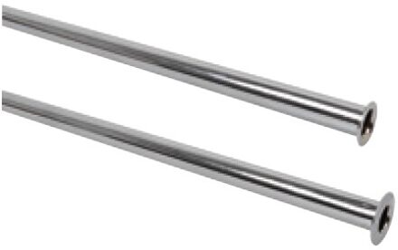 Koperen buis van haakse kraan 1000mm, chroom 10mm, met uitlopende rand - 98627414