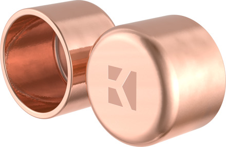 Koperen eindkap, blank, 18 mm, 1 socket (5301) (2x) - 98920300