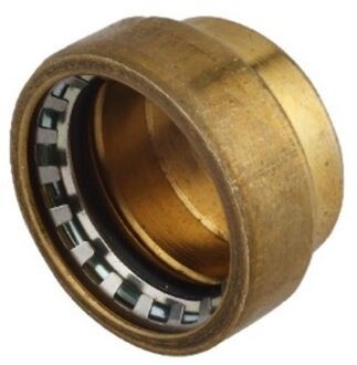 Koperen eindkap, blank, 22 mm, 1 socket, (S301) - 989474317