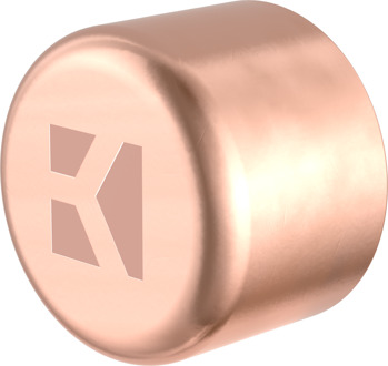 Koperen eindkap, blank, 28 mm, 1 socket (5301) - 98920500