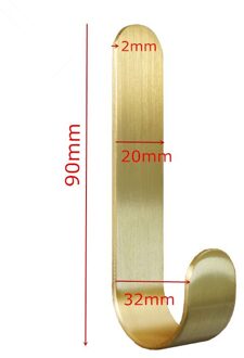 Koperen Haak Voor Badkamer Haak Muur Doek Haken Kabinet Handvatten Harware tonggou-dahao-90mm