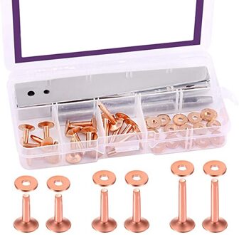 Koperen Klinknagels En Bramen Ringen Lederen Koperen Klinknagel Fastener Voor Riemen Lederen Diy Craft Supplies