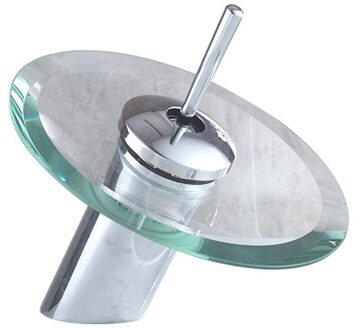 Koperen kraan voor grensoverschrijdende levering van buitenlandse handel, badkamer, glas waterval, wastafel plating, koud en warm water mengen fauc