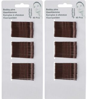 Koperen schuifspeldjes/haarspelden 5 cm 120 stuks