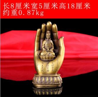 Koperen Standbeeld Kaiguang Zuiver Koper Guanyin Bronzen Standbeeld Decoratie Buddha 'S Hand View Gratis Guanshiyin Bodhisattva Banruopolo Se 1