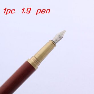 Koperplaat pen messing Rood hout golden Gothic parallel art body Platte Tip Vinyl kalligrafie Vulpen 1.9 pen