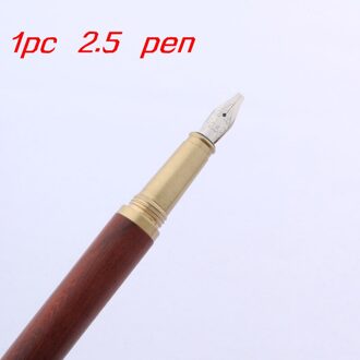 Koperplaat pen messing Rood hout golden Gothic parallel art body Platte Tip Vinyl kalligrafie Vulpen 2.5 pen
