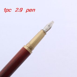 Koperplaat pen messing Rood hout golden Gothic parallel art body Platte Tip Vinyl kalligrafie Vulpen 2.9 pen