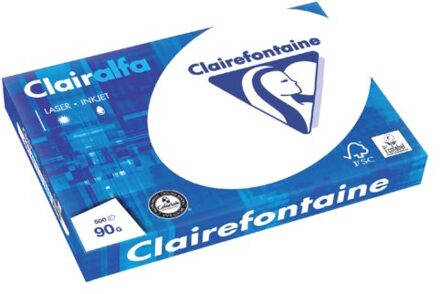 Kopieerpapier Clairefontaine Clairalfa A3 90gr wit 500vel