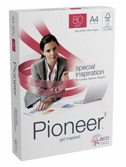 Kopieerpapier pioneer a4 80gr wit 500vel