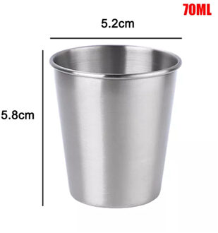 Kopjes Koffie Cup Melk Mokken Whiskey Wijn Bier Camping Cup Rvs Outdoor Reizen Praktische Mok Bier Metalen 70ml