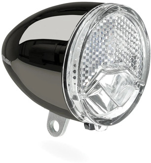 koplamp 606 Auto Retro 15 lux led dynamo zwart