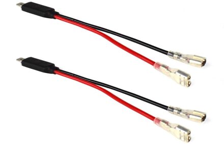 Koplamp Adapter Kabels 2x Hoge Mannelijke Plug Enkele Diode Converter Adapter Kabels Voor H1 Led Hid Koplamp Lamp