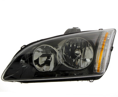 KOPLAMP LINKS MET KNIPPERLICHT H7+H1 ZWART Rand