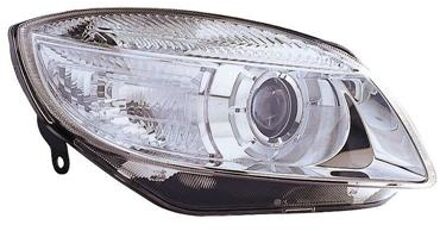 KOPLAMP RECHTS MET KNIPPERLICHT H7 inclusief STELMOTOR Ellipt.