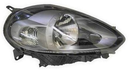 KOPLAMP RECHTS MET PINKL. Donker H4 +El.Motor VALEO