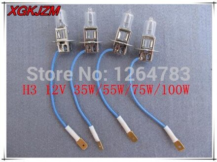 Koplampen H3 12 V 35 W/55 W/75 W/100 W halogeen lamp spots machine werklampen 10 stks/partij ! 50W