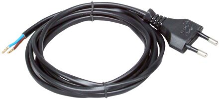 Kopp Aansluitsnoer Met Eurostekker Zwart 2 Meter