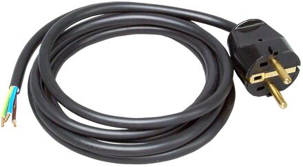 Kopp Aansluitsnoer Met Stekker Ra 2m Snoer Zwart