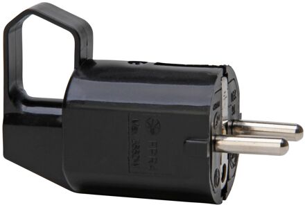 Kopp Aardingsstekker + Zij-ingang En Schuifoog Zwart