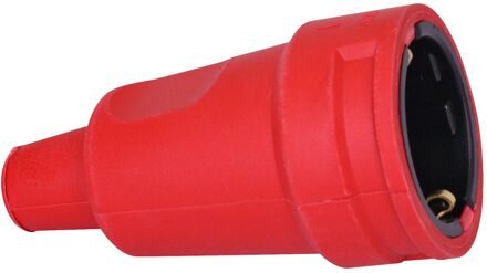 Kopp Aardingsstekker Rubber Rood