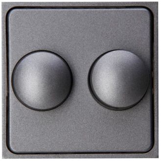 Kopp Afdekplaat/Centraalplaat - Athenis HK07 - DUO Dimmer - Mat Antraciet Grijs