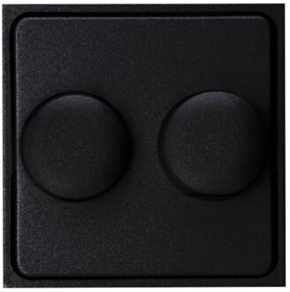 Kopp Afdekplaat/Centraalplaat - Athenis HK07 - DUO Dimmer - Mat Zwart