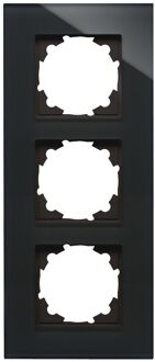 Kopp Afdekraam Athenis 3-voudig Glas Zwart