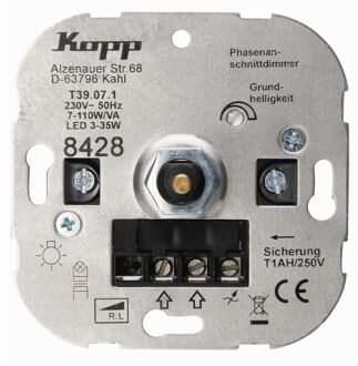 Kopp Dimmer Kopp 842800187 1 stuks Inzetstuk Athenis Aluminium