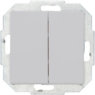 Kopp Dubbele Wisselschakelaar Athenis Mat-grijs
