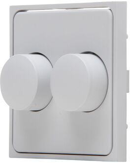 Kopp Duo-dimmerplaat Athenis Mat-grijs