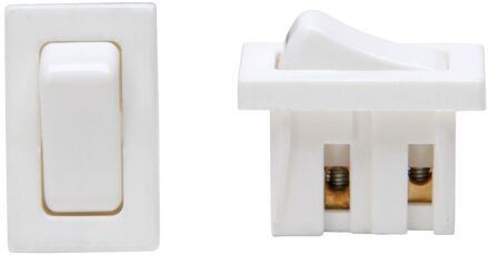 Kopp Inbouw Tuimelschakelaar Wit 2st