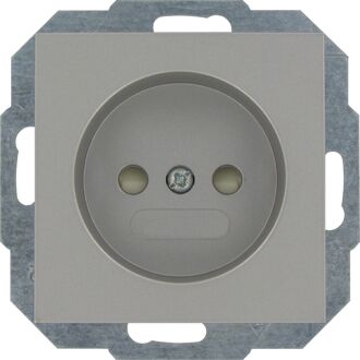 Kopp Inbouwstopcontact Athenis Ongeaard 1-polig Grijs Ip20