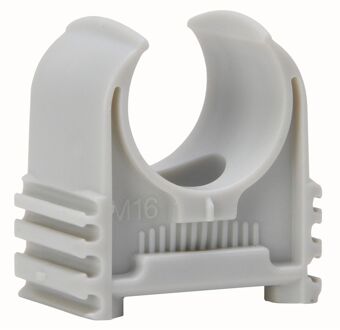 Kopp Klemzadel 5/8" (16mm) Koppelbaar Grijs 10st.