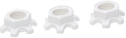 Kopp Kunststof Moer M10 3 Stuks