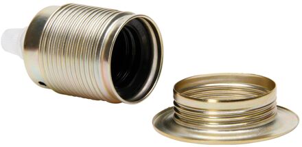 Kopp Lamphouder E27 Metaal Met Ring En Trekontlasting Messing