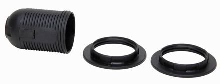 Kopp Lamphouder E27 + 2 Ringen Zwart