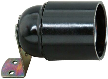 Kopp Lamphouder E27 + Bevestigingsbeugel Zwart