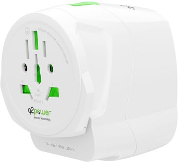 Kopp Q2 Power Reisadapter World To World Met Usb A+c Wit