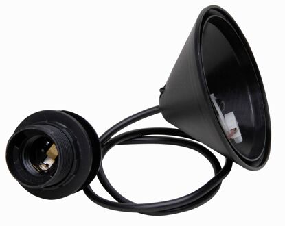 Kopp Snoerpendel E27 Met Kap 110mm Zwart
