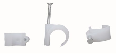 Kopp Spijkerclip Vlak + Spijker 40mm Grijs 25st.