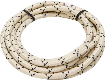 Kopp Textielsnoer 2x0,75mm² 2 Meter Beige / Zwart