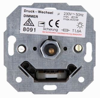 Kopp universele druk/draaidimmer 40-400w wissel inbouw R