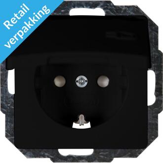 Kopp Wandcontactdoos Kopp 920850086 Inzetstuk Paris Zwart (mat)