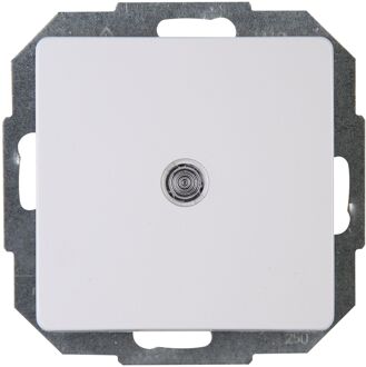 Kopp Wisselschakelaar met Indicatielampje - Paris HK05 - Inbouw - 1-voudig Enkel Schakelaar - Arctic Glans Wit