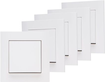 Kopp Wisselschakelaars Athenis Serie 5 Stuks Mat-wit
