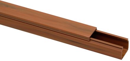 Kopp Zelfklevende Kabelgoot 15x10mmx2m Donker Hout